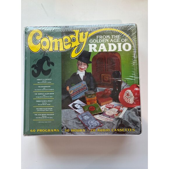 Comedy From The Golden Age Of Radio - 60 Programs - 30 Hours - 20 Audio Cassette - Picture 1 of 3